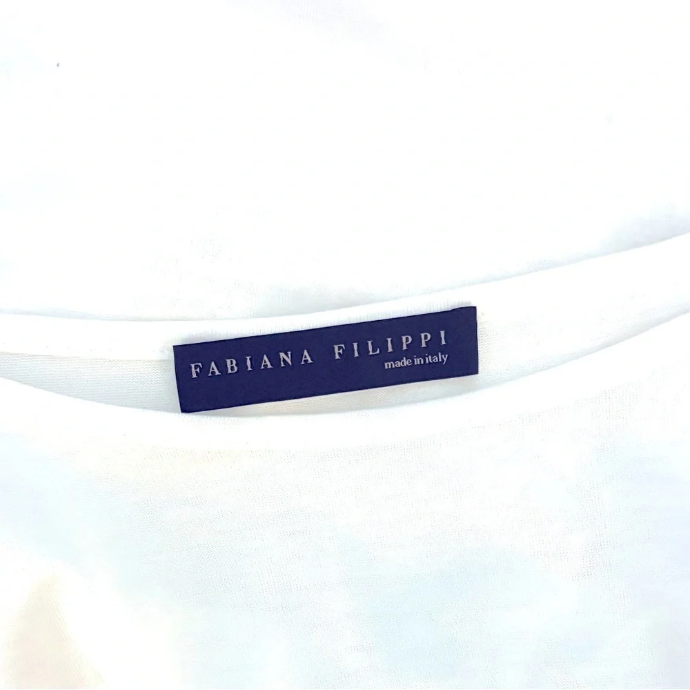FABIANA FILIPPI Elegant White Cotton Knit Top - Picture 5 of 5